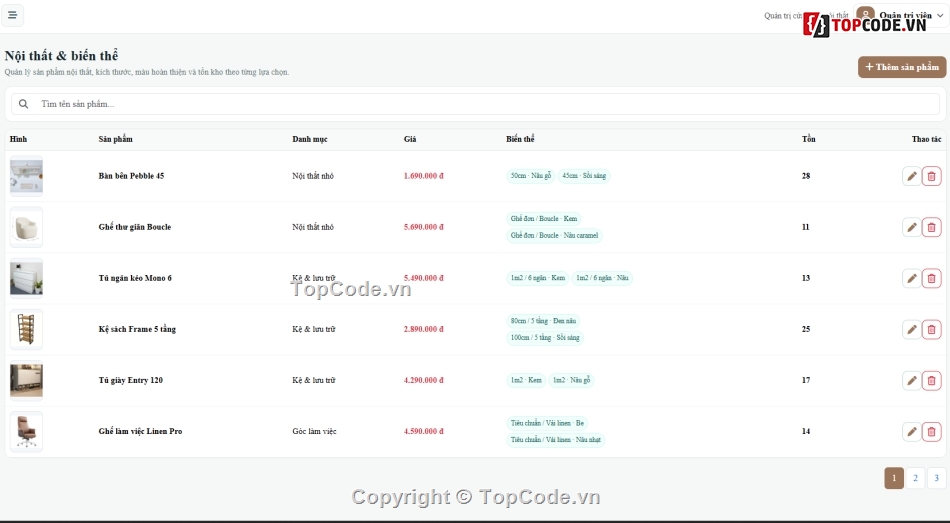nội thất,website nội thất,bán website